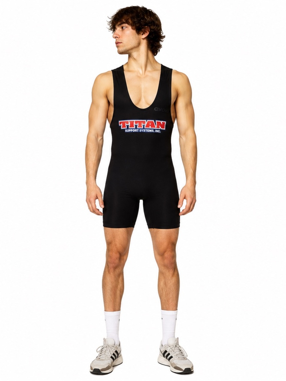 Titan Support Systems Classic L Powerlifting Wrestling Singlet Black USA